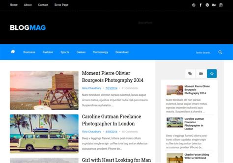 Blogmag Responsive Blogger Template 2014 Free Blogger Templates