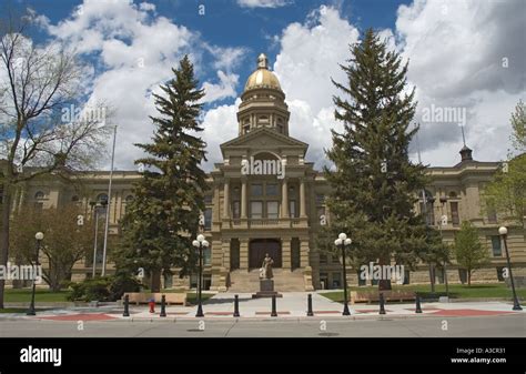 Wyoming Cheyenne Wyoming State Capitol building Stock Photo - Alamy