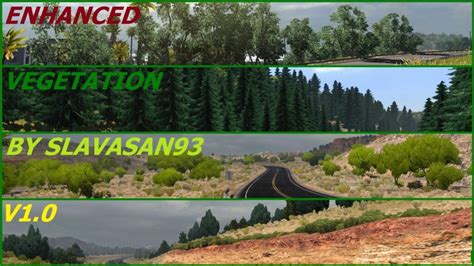 ENHANCED VEGETATION V1.0 - ATS mods | American truck simulator mods