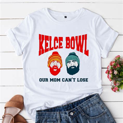 The Kelce Bowl Our Mom Can?t Lose Face Cartoon Jason Kelce And Travis ...