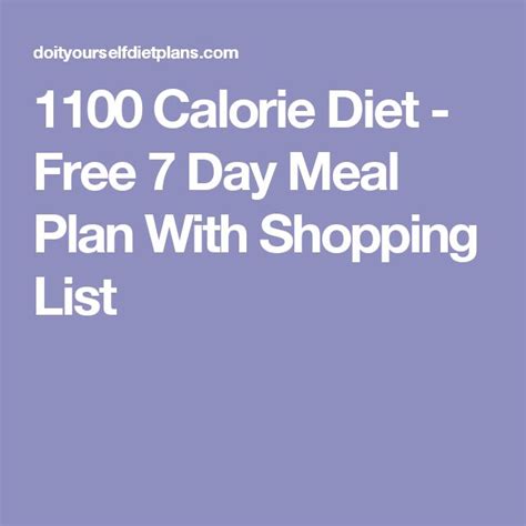 1100 Calorie Diet Plan Uk - divaposts