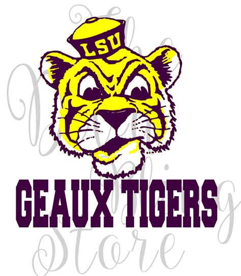 GEAUX Tigers LSU Inspired SVG File