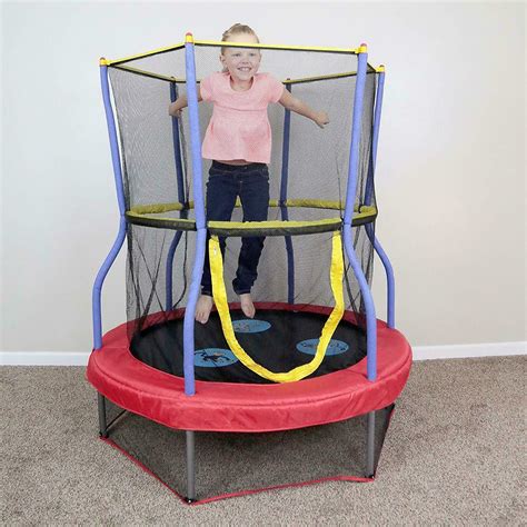 Small Indoor Trampoline For Toddler Kids Little Enclosure