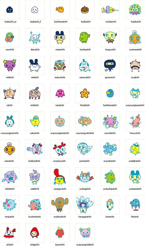 Tamagotchi Characters