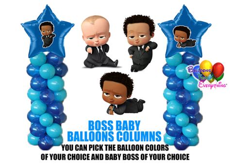 Boss Baby Birthday Balloon Columns, Cake Table, Gift Table, DIY KIT Pa – Balloonsforeverythingonline