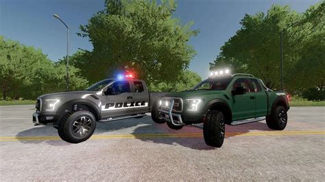 FS22 Ford F150 Raptor Policja/cywil v1.0.0.0 - FS25 Mody | FS22 Mody