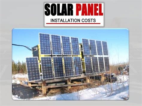 Solar panels cost