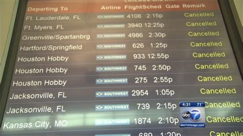 Chicago Weather: Hundreds of flights cancelled ahead of weather - ABC7 ...