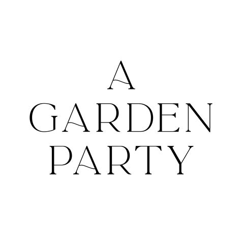 A GARDEN PARTY — Bio Site