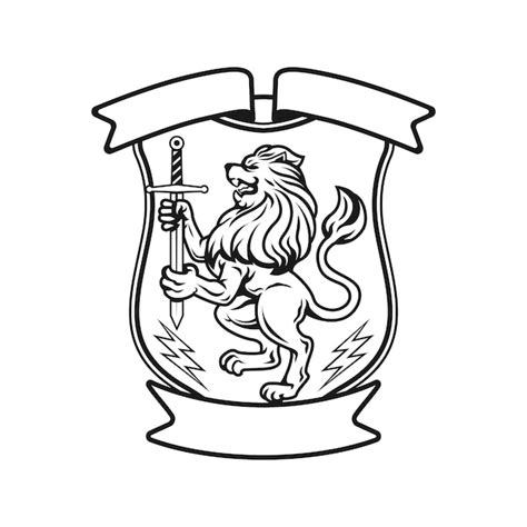 Lion Family Crest Tattoo