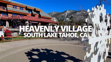 Exploring Heavenly Village in South Lake Tahoe, California USA Walking ...