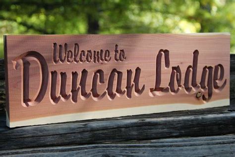 16+ Fantastic A Customized Carved Cedar Wood Sign Photos | Carved wood signs, Woodworking plans ...