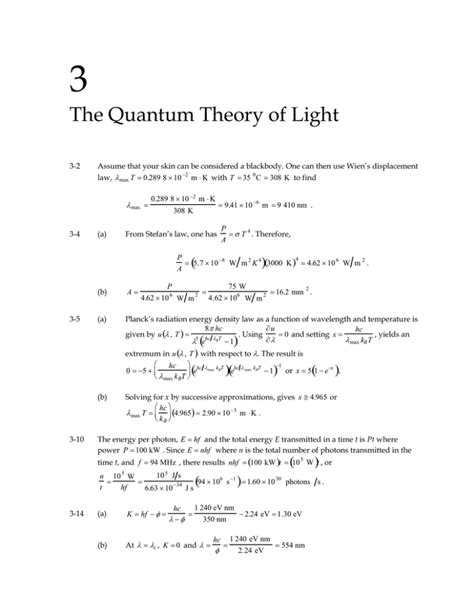 3 The Quantum Theory of Light