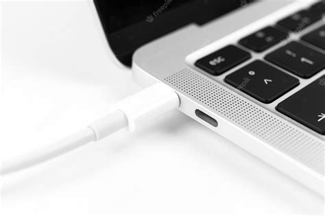 Premium Photo | Charging battery laptop. modern usb c port for fast ...