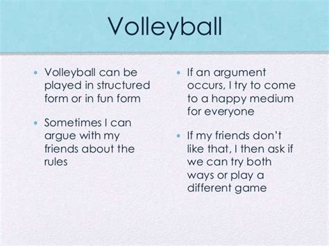 The Rules of Volleyball