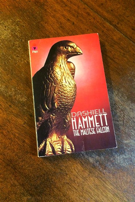 The Maltese Falcon - Dashiell Hammett - Book Laid on Wooden Table ...