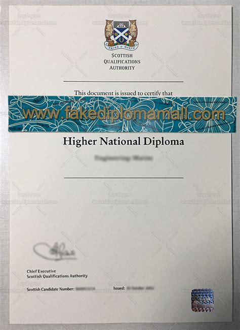 SQA Higher National Diploma | Best Site to Buy Fake Diploma