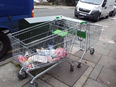 WEMBLEY MATTERS: ASDA trolleys stage mass breakout!