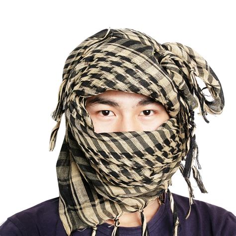 Tactical Arab Scarf Shawl Keffiyeh Shemagh Desret Scarf Mask Cycling ...