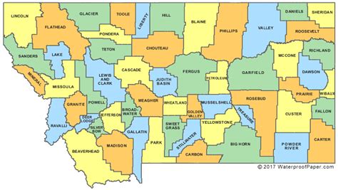 Map Of Montana Counties – Map Of The Usa With State Names