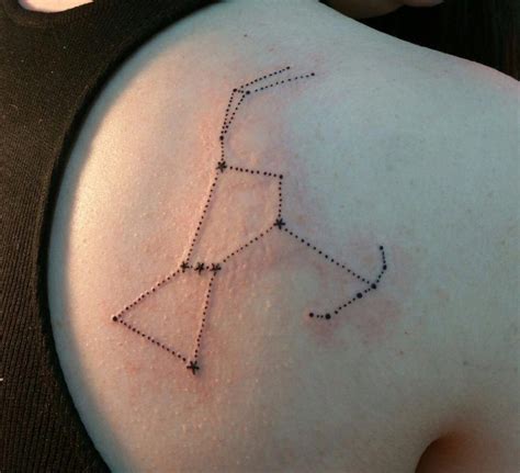 Orion constellation tattoo inked on the right shoulder blade # ...