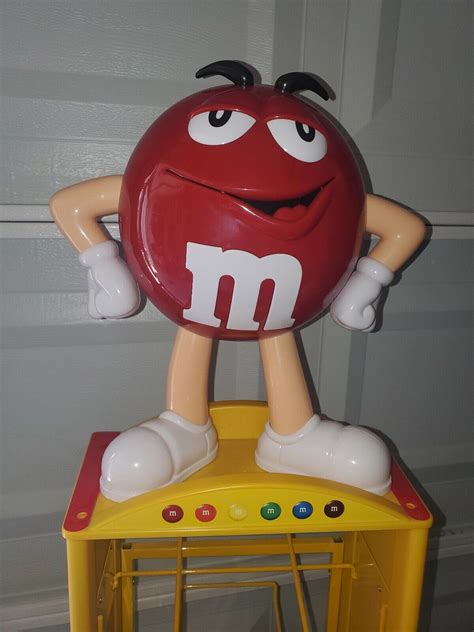 Red M&M Store Candy Display 8 Shelf, Wheels, and 69" Tall Kyle Busch | eBay