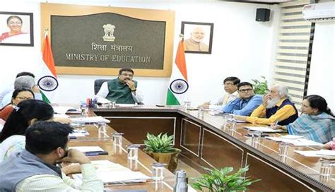 Shri Dharmendra Pradhan chairs a high- level review meeting focussing on mental wellness of ...