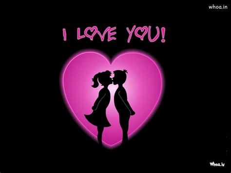 I Love You With Pink Love Heart HD I Love You Wallpaper