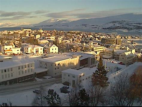 Visit webcam Akureyri - Norourland eystra - Islande