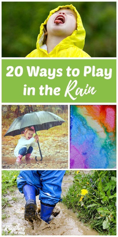 Rainy Day Activities: 20 Fun Things to do When it Rains | Rainy day activities for kids, Rainy ...