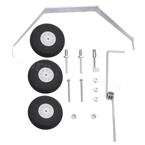 Aluminum Main Landing Gear Wheel Kit RC Airplane Cessna 182 Parts Replacement 40 Size ARF PNP-in ...