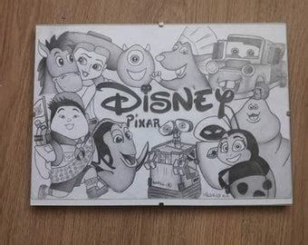 Pixar Drawing - Etsy UK