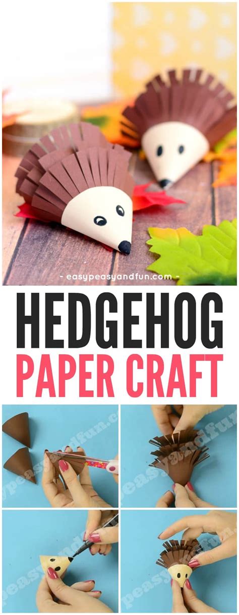 Cute Hedgehog Paper Craft - Easy Peasy and Fun