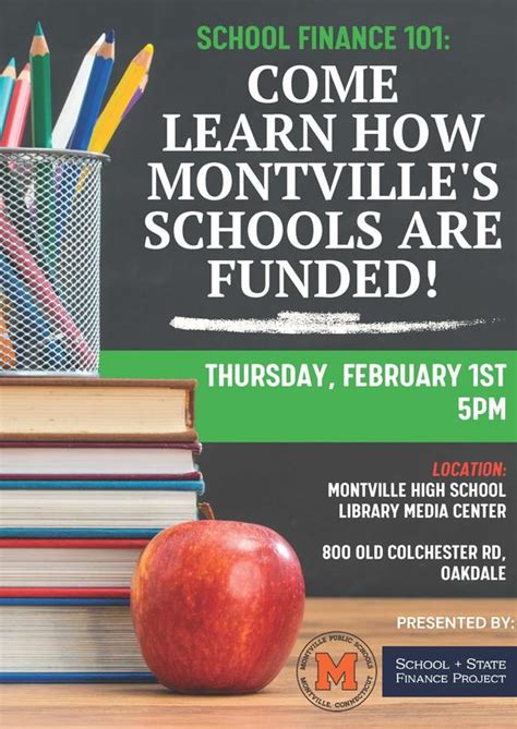 School Finance 101: Come Learn How Montville Schools are Funded | Montville Public Schools