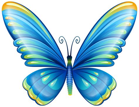 Blue Butterfly Png Clip Art Image Butterfly Png Transparent Png ...