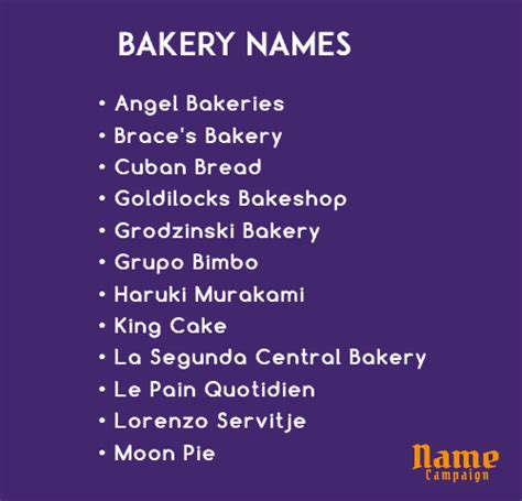 Cute Dessert Business Names / Bakery Names Best Bakery Names In The World Cute Modern Memorable ...