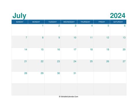 Custom Calendar 2024 Printable Add Logo And Text - 2024 CALENDAR PRINTABLE