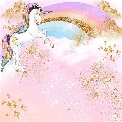 Magical Unicorn Background For Tarpaulin Hd / Livingwalls Photo Wallpaper Unicorn Magic Grey ...