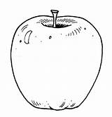 Coloring Cartoon Apple Leaf Without Pages sketch template