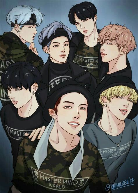 Pin de Manoela NDS em 방탄소년단 | Bts fanart, Bts desenho, Bts