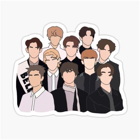 "NCT 127 colored" Sticker for Sale by mdevnanda | Redbubble