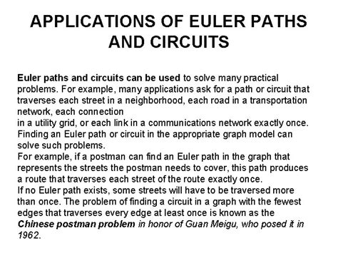 Chapter 10 5 Euler and Hamilton Paths Slides