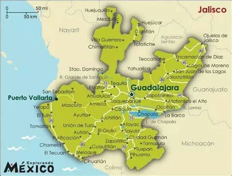 Pin de Mónica Oros Romero en mapas viaje | Mapa de mexico, Jalisco ...