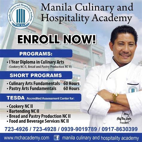 Tesda Culinary Arts Accredited Schools in the Philippines