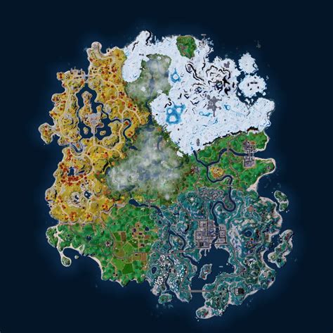 Map Fortnite saison 3 du chapitre 4, quelle est la nouvelle carte ...