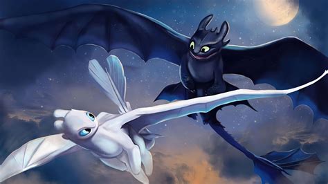 Toothless and Light Fury Wallpapers - Top Free Toothless and Light Fury Backgrounds ...