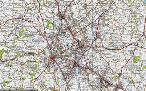 Historic Ordnance Survey Map of Stoke-on-Trent, 1946