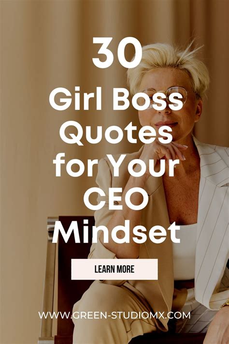 30 girl boss quotes for your CEO mindset | Girl boss quotes, Business ...