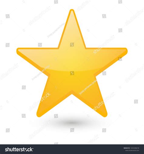 Gold Star Emoji Icon Object Symbol Stock Vector (Royalty Free ...