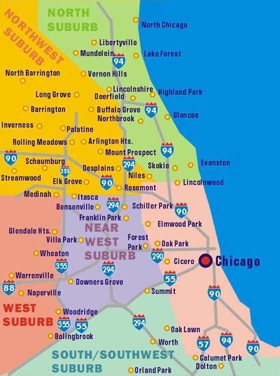 North Chicago Suburbs Map - Black Sea Map